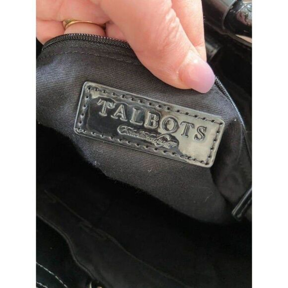 Talbots Black Woven Summer/Spring Purse - Picture 7 of 10